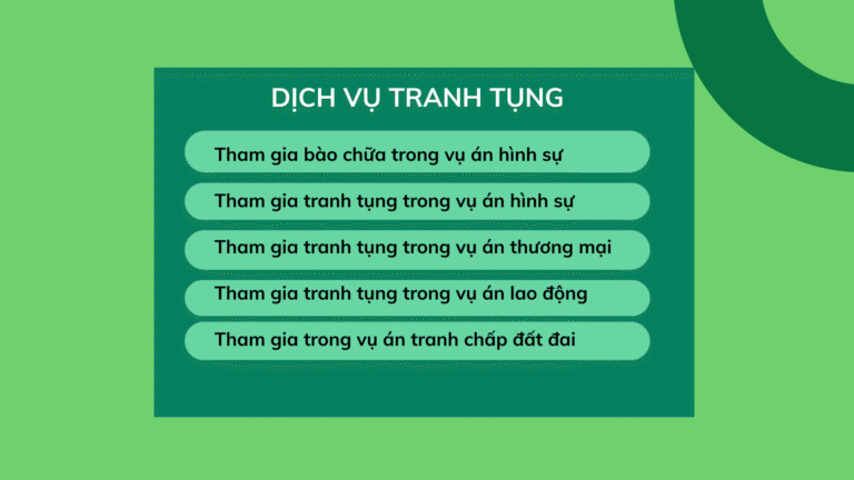 DỊCH VỤ TRANH TỤNG