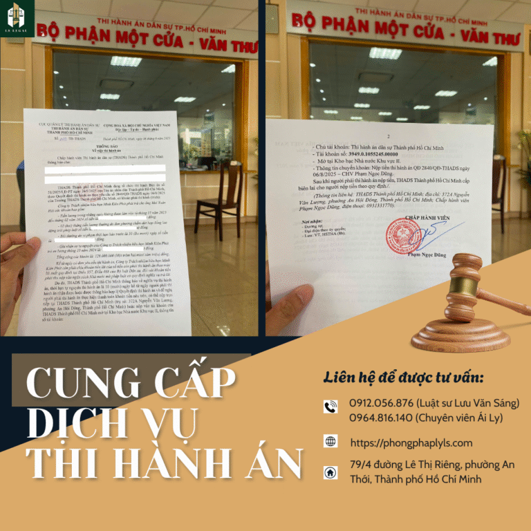 Cung cấp dịch vụ thi hành án