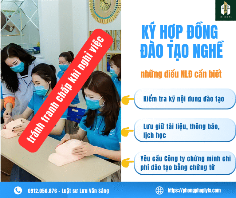 ĐÀO TẠO NGHỀ VÀ NHỮNG ĐIỀU NLĐ CẦN BIẾT ĐỂ TRÁNH XẢY RA TRANH CHẤP KHI NGHỈ VIỆC